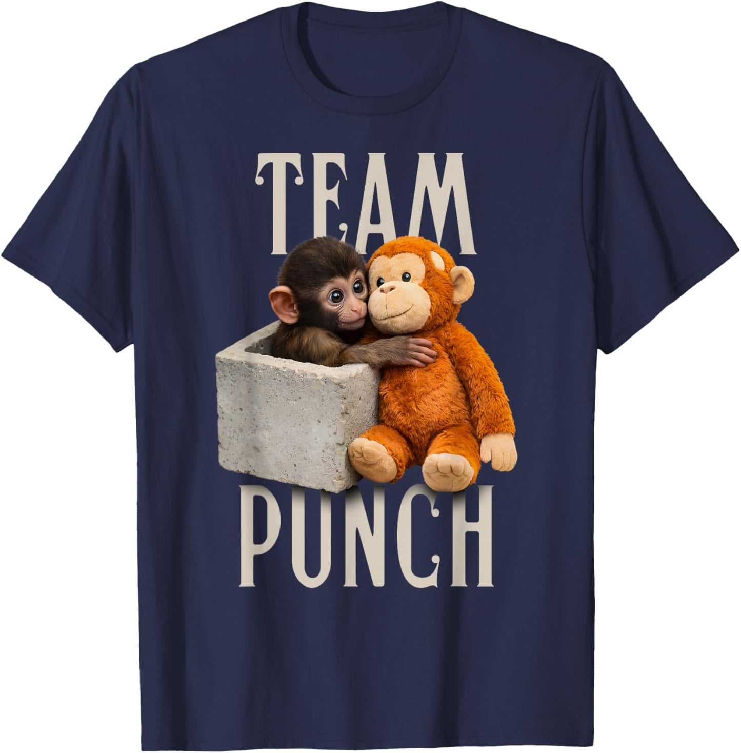 Baby Monkey Punch Team Punch T-Shirt - T-Shirt | Navy