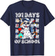 Happy 101 Days School Cute Dog 100 Days Smarter Student Kids T-Shirt - T-Shirt | Navy