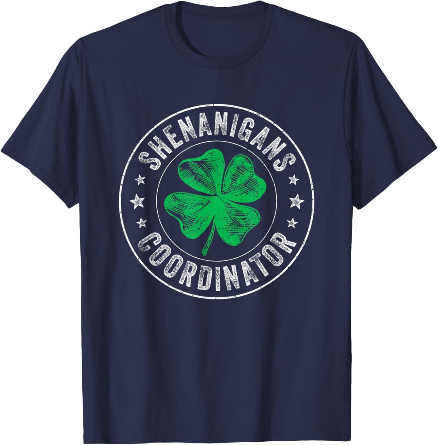 Shenanigans Coordinator Pattys Women Men St Patricks Day T-Shirt - T-Shirt | Navy