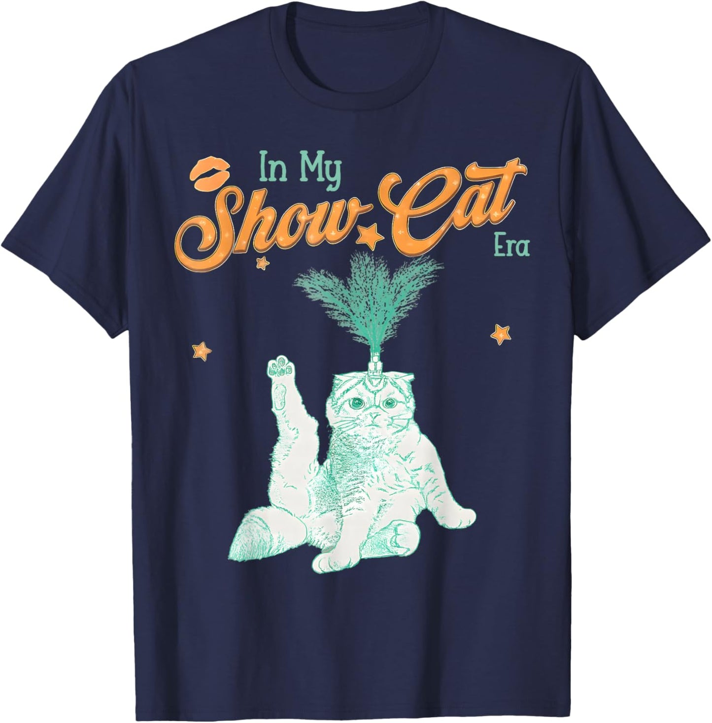 Show Girl Life in My Show Girl Era Groovy T-Shirt - T-Shirt | Navy