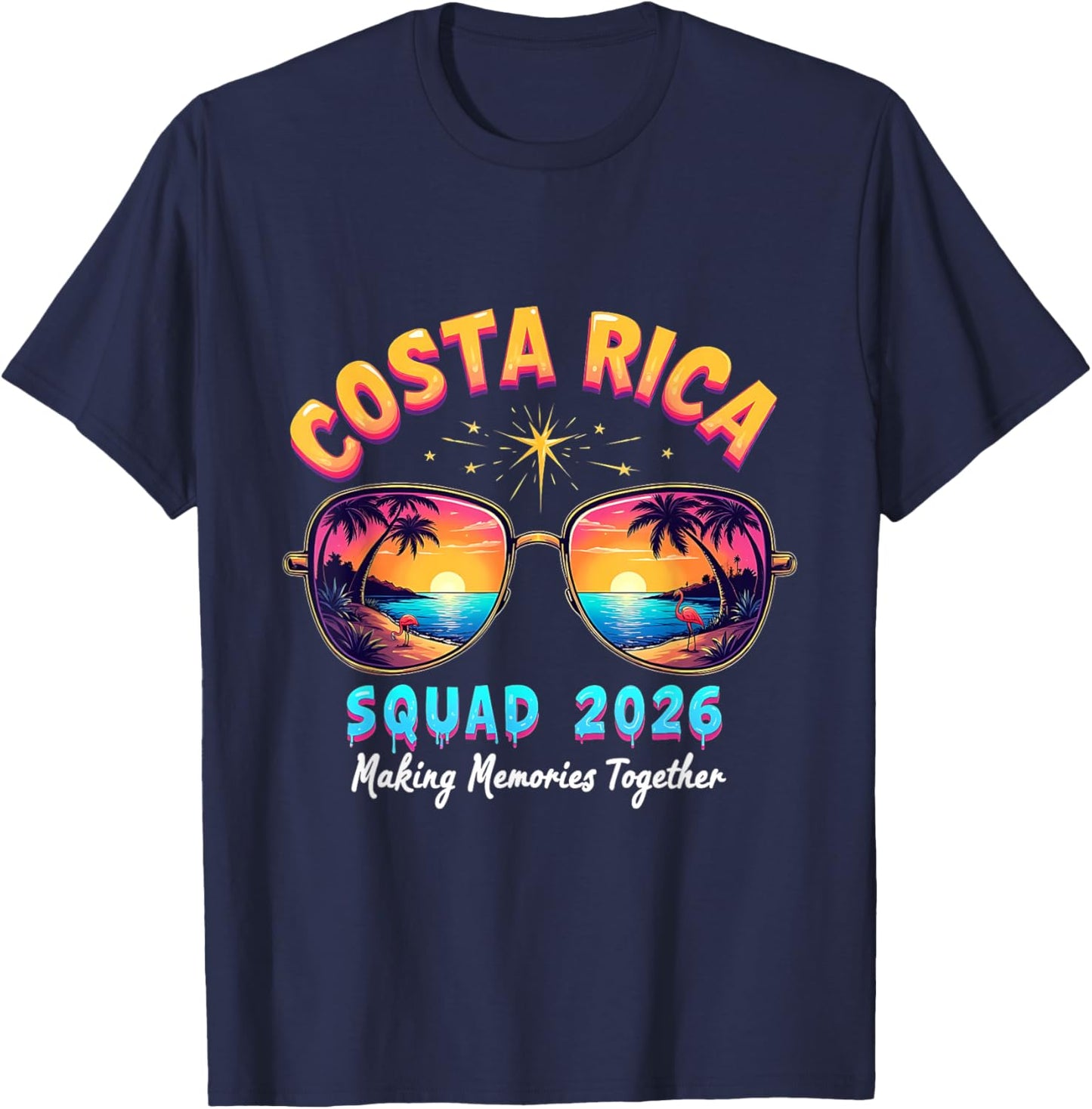 Pura Vida 2026 Central America Travel Costa Rica Souvenir T-Shirt - T-Shirt | Navy