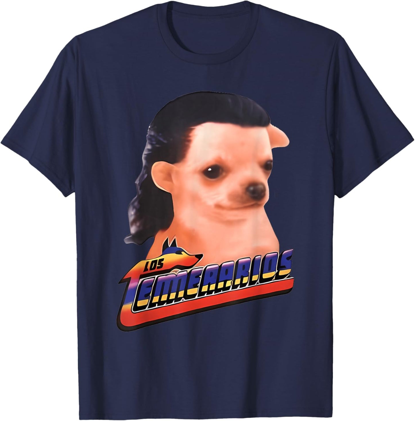 Los Temerarios Dog Meme T-Shirt - T-Shirt | Navy