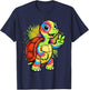 Tie-Dye Turtle Peace Sign Hippie T-Shirt - T-Shirt | Navy