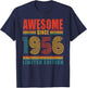 70th Birthday Awesome Since 1956 Vintage 70 Birthday T-Shirt - T-Shirt | Navy