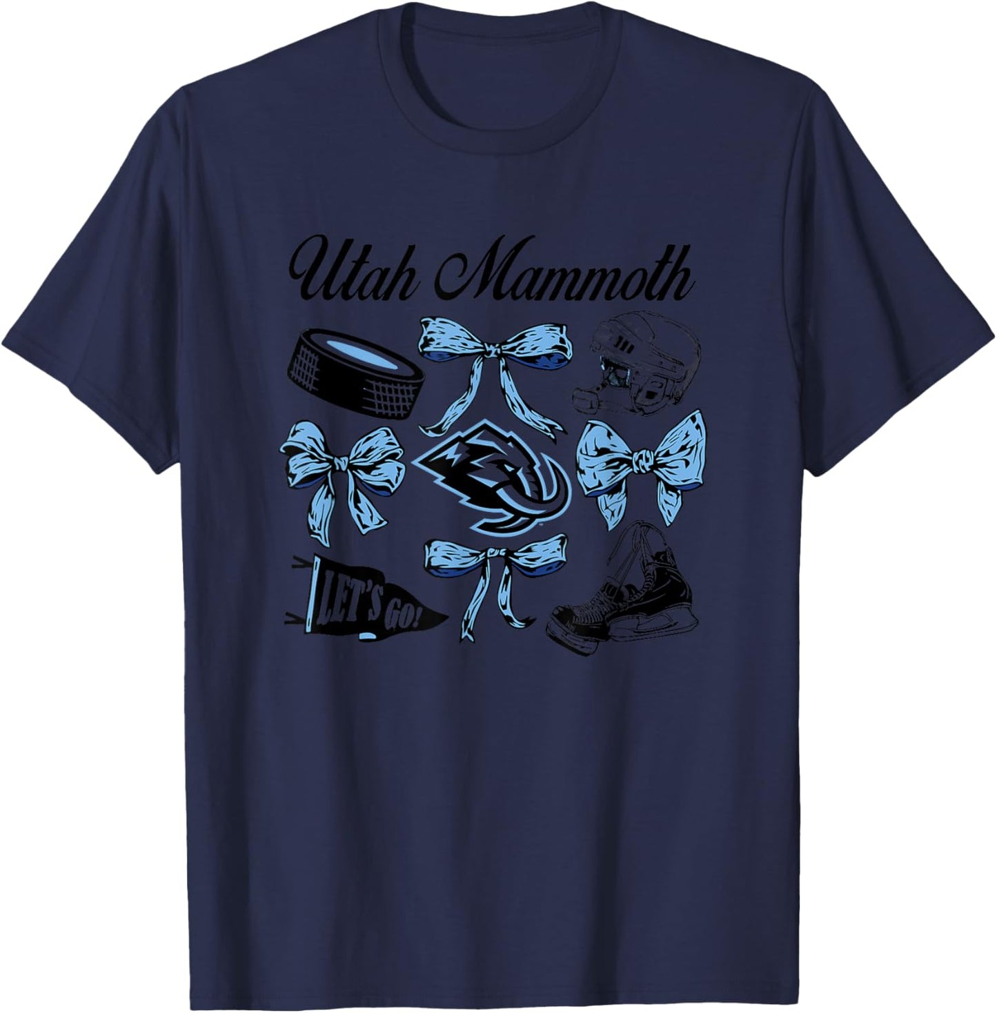 Bows White NHL Officially Licensed T-Shirt - T-Shirt | Navy