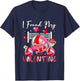 I Found My Valentine Volleyball Equipment Bow Tie Player T-Shirt - T-Shirt | Navy