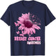 Pink Sunflower Breast Cancer Awareness Ribbon in October T-Shirt - T-Shirt | Navy