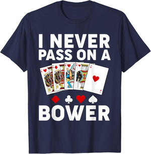 Funny Euchre Art Women Euchre Partner Euchre Player T-Shirt - T-Shirt | Navy