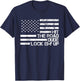 Hit The Road Dude Lock em' Up Funny Design USA Flag T-Shirt - T-Shirt | Navy