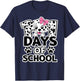 101 Days of School Dog 101 Days Brighter Teacher Girl Boy T-Shirt - T-Shirt | Navy