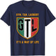 Gym Tan Laundry GTL New Jersey Garden NJ Shore Italian Flag T-Shirt - T-Shirt | Navy