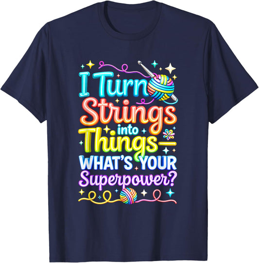 Knitting T-Shirt - T-Shirt | Navy