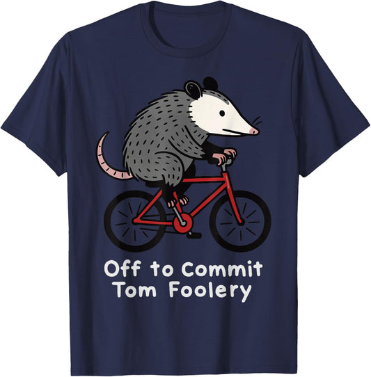 Off to Commit Tom Foolery Opossum T-Shirt - T-Shirt | Navy