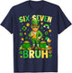Six Seven Bruh 67 Leprechaun Meme 6 7 St Patricks Day Men T-Shirt - T-Shirt | Navy