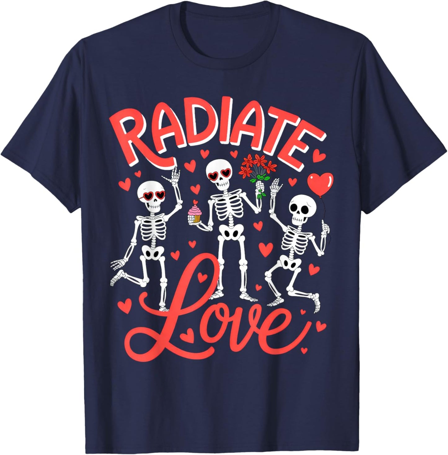Radiate Love Valentine T-Shirt - T-Shirt | Navy