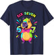 Funny Colorful Capybara Six Seven 67 Cartoon Kids Boys T-Shirt - T-Shirt | Navy