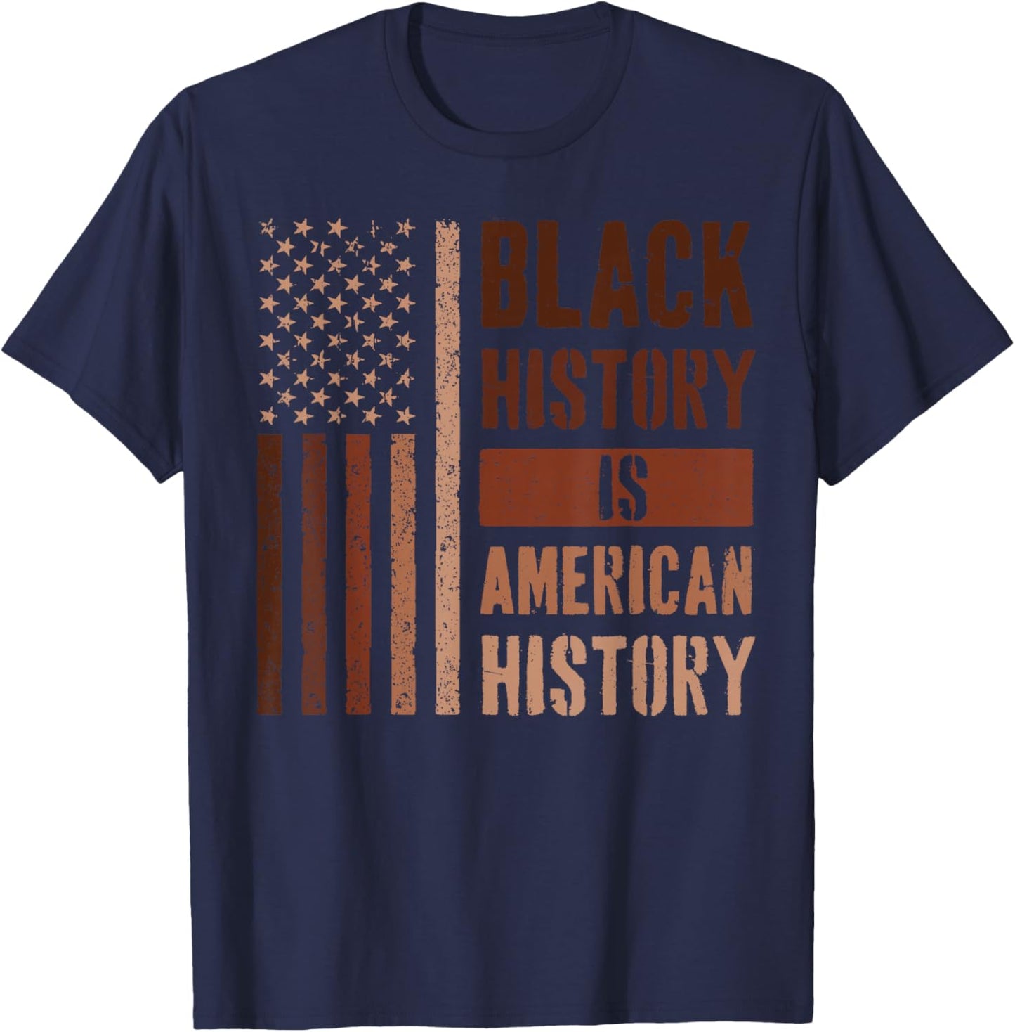 Black History is American History T-Shirt - T-Shirt | Navy