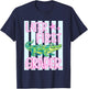 Striped Later First Grader Alligator Last Day of School Kid T-Shirt - T-Shirt | Navy
