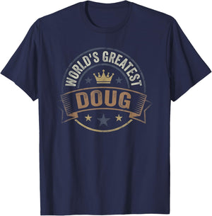 Worlds Greatest Doug T-Shirt - T-Shirt | Navy