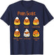 Candy Corn Pain Scale Halloween Pain Assessment Trauma Nurse T-Shirt - T-Shirt | Navy
