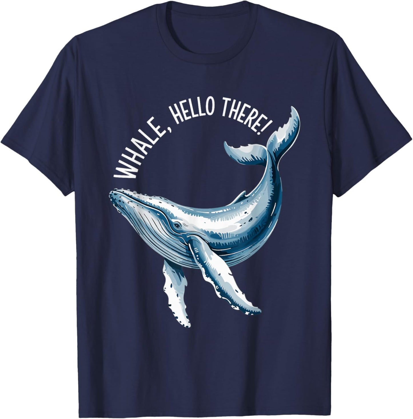 Whale Hello There T-Shirt - T-Shirt | Navy