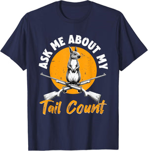 Squirrel Hunter & Squirrel Slayer, Tree Rat Hunter T-Shirt - T-Shirt | Navy