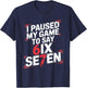 I Paused My Game to Say Six Seven 67 Meme Gen Alpha Boys T-Shirt - T-Shirt | Navy
