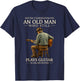 70th Birthday Acoustic Guitar Player Retro in His Seventies T-Shirt - T-Shirt | Navy