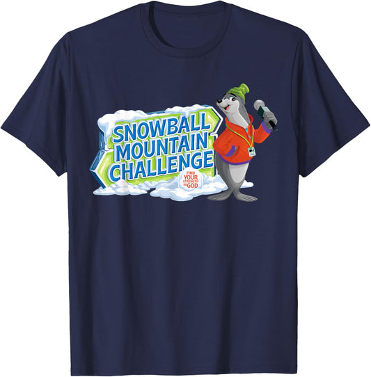 Snowball Mountain Challenge VBS 2026 Vacation Bible School T-Shirt - T-Shirt | Navy