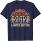 Vintage 2012 Limited Edition 14-Year-Old 14th Birthday T-Shirt - T-Shirt | Navy