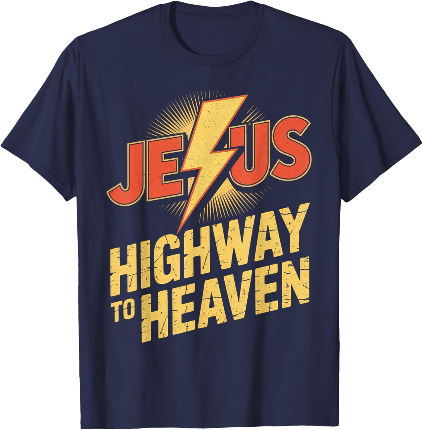 Superhero Jesus Christian T-Shirt - T-Shirt | Navy