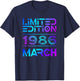 Limited Edition March 1986 Vintage 40. Birthday T-Shirt - T-Shirt | Navy