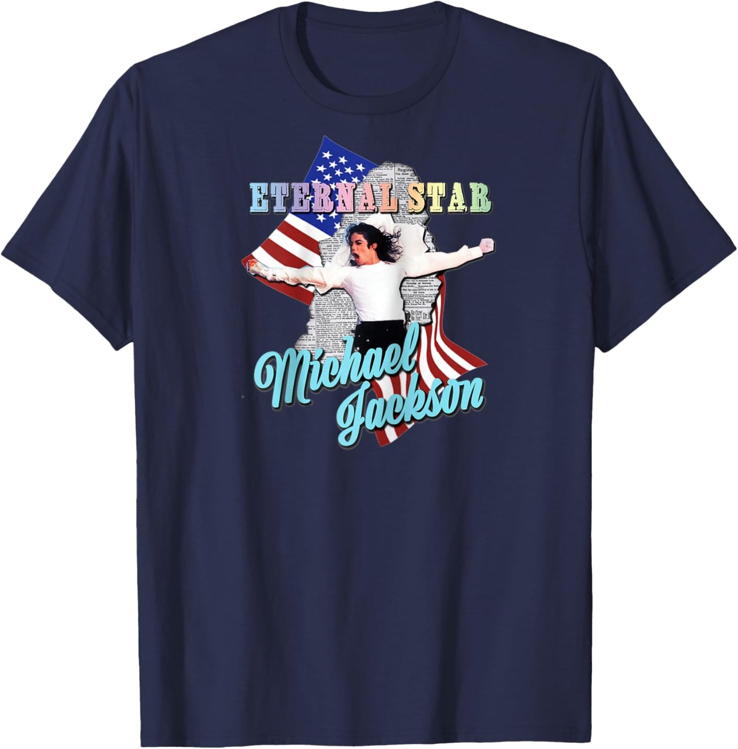 Michael Jackson 700 Raglan Baseball T-Shirt - T-Shirt | Navy