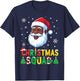 Santa Christmas Squad Black Men African American Family T-Shirt - T-Shirt | Navy