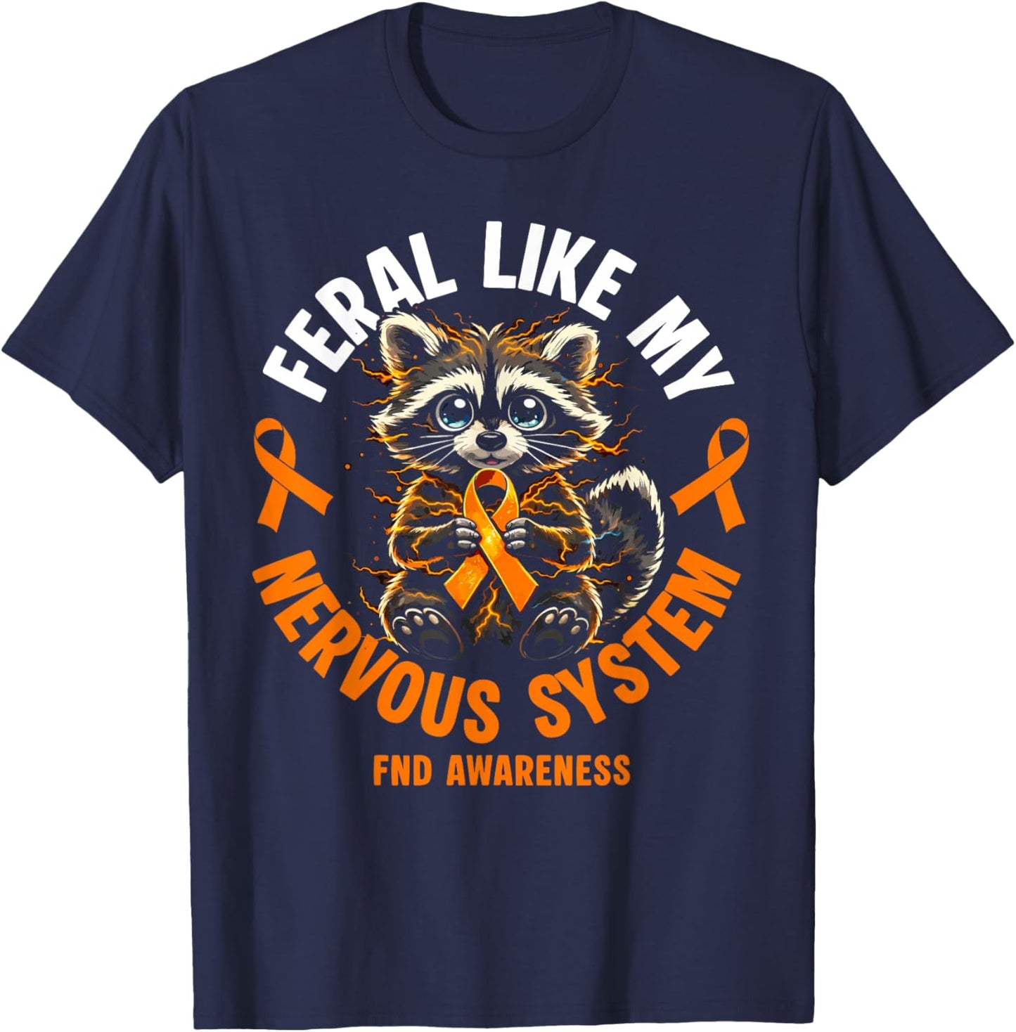 Functional Neurological Disorder Funny FND Warrior T-Shirt - T-Shirt | Navy