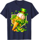 Drip Ice Cream St Patricks Day Baseball Shamrock Kids Boys T-Shirt - T-Shirt | Navy
