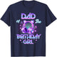 Dad The Birthday Girl K-pop Family Birthday Party Girls T-Shirt - T-Shirt | Navy