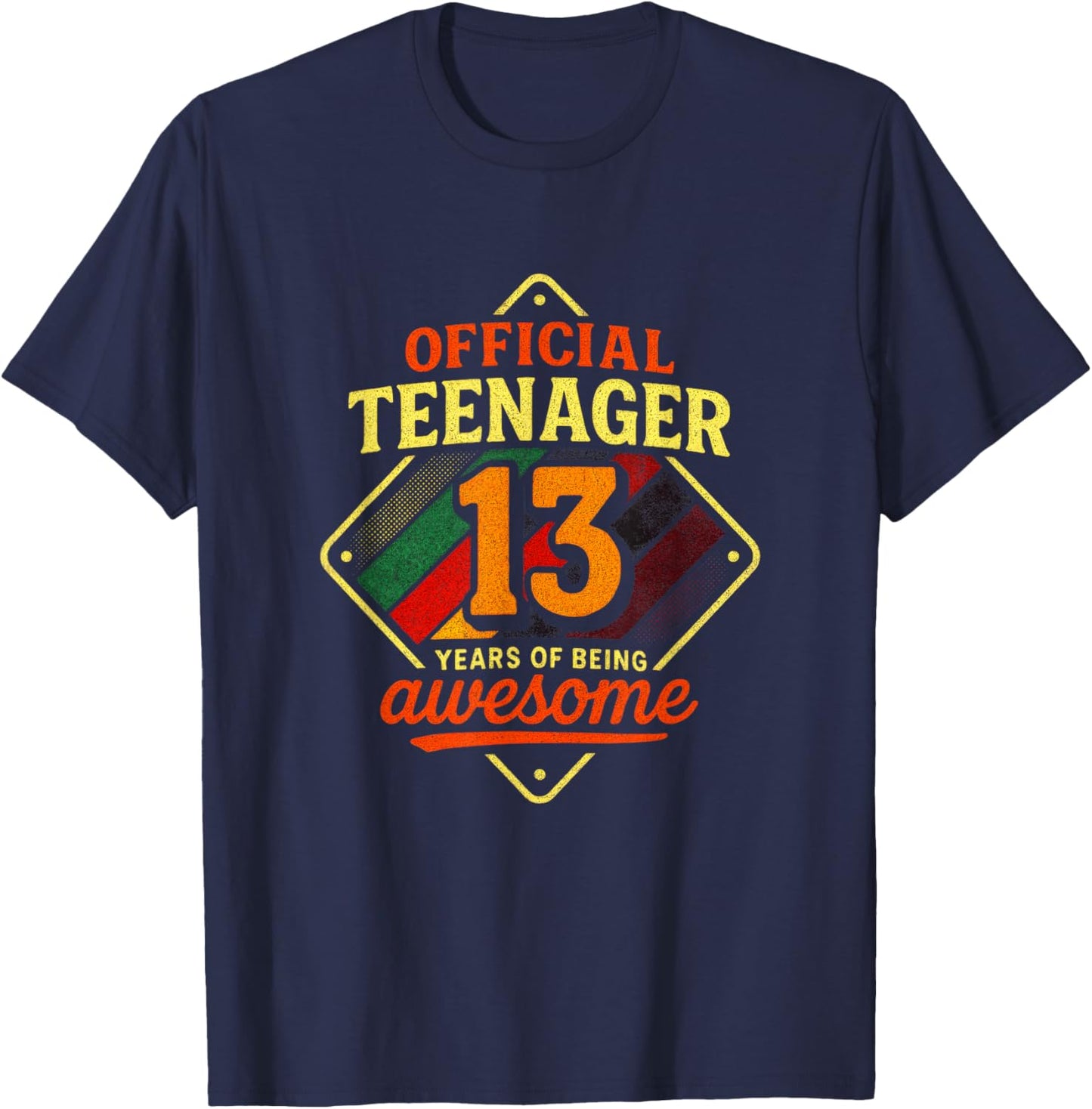 Official Teenager 13 - Birthday Celebration T-Shirt - T-Shirt | Navy