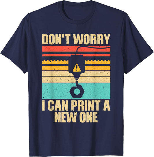 3D Printing Art Women 3D Printer Lover 3D Printing T-Shirt - T-Shirt | Navy