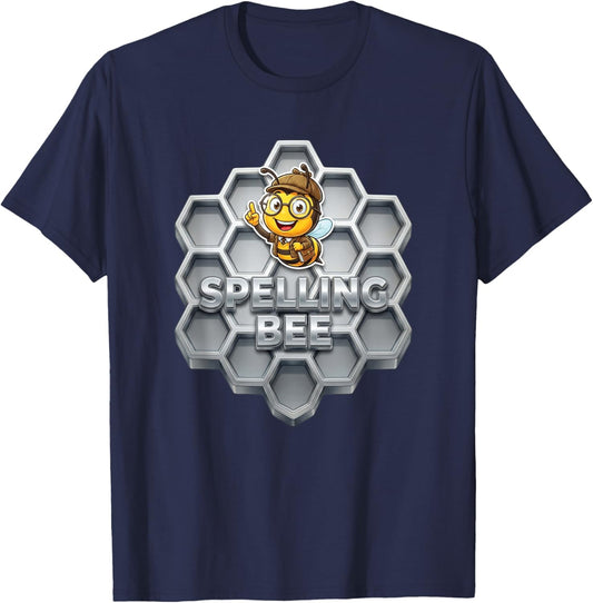 Spelling Bee 2nd Place Trophy - Spelling Bee T-Shirt - T-Shirt | Navy