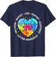 Autism Awareness Respect Love Support Blue Autism T-Shirt - T-Shirt | Navy