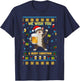 we Wish You a Beery Christmas Cute cat Drinking Beer T-Shirt - T-Shirt | Navy