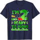 2nd Lawn Mowing Birthday 2 Year Old Lawn Mower T-Shirt - T-Shirt | Navy