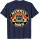 Hammer Down Trucker Power Graphic Design T-Shirt - T-Shirt | Navy