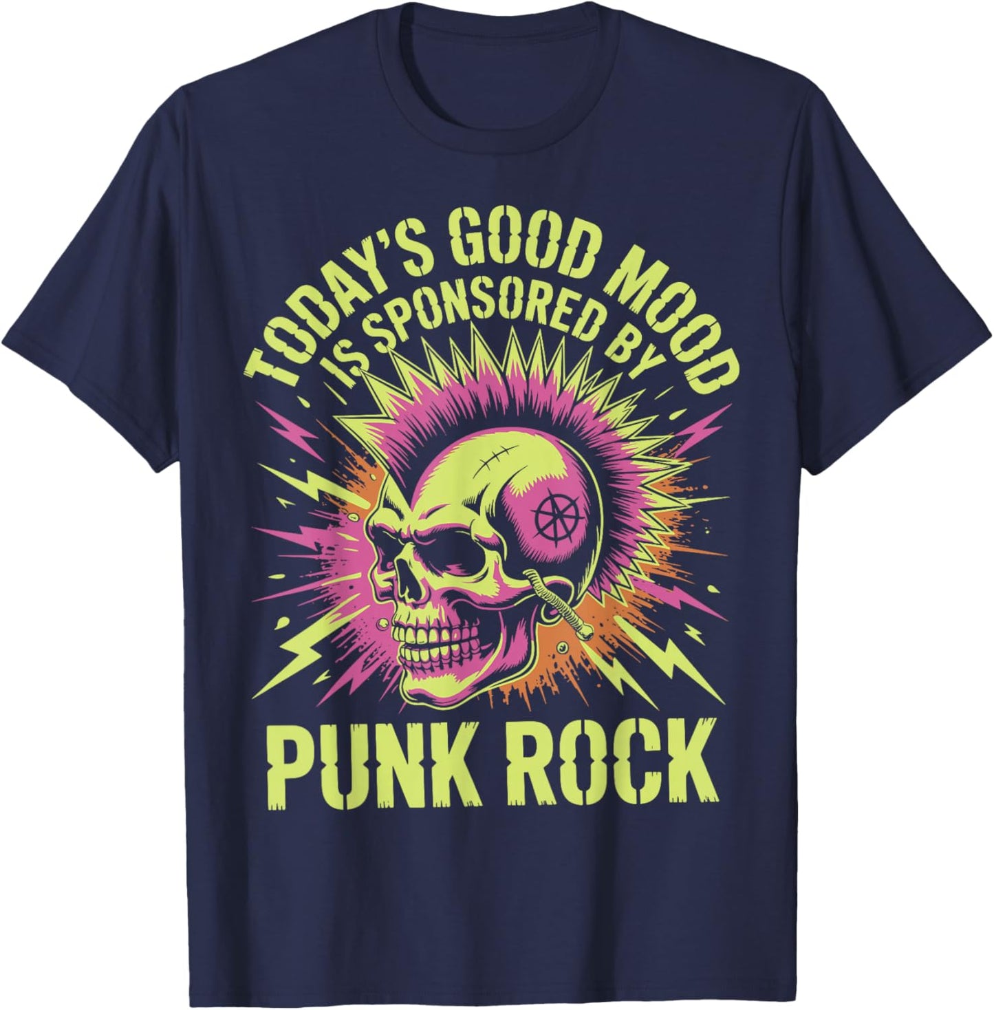 Today's Good Mood is Sponsored by Punk Rock T-Shirt - T-Shirt | Navy