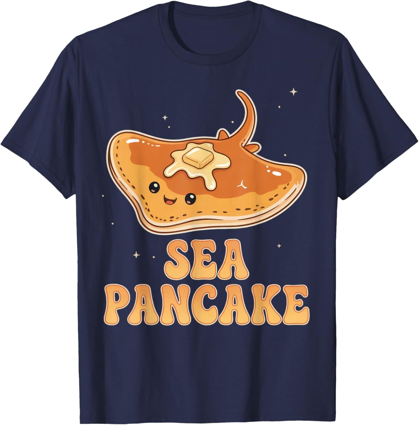 Sea Pancake Stingray Sea Ocean Stingray Animal Manta Ray T-Shirt - T-Shirt | Navy