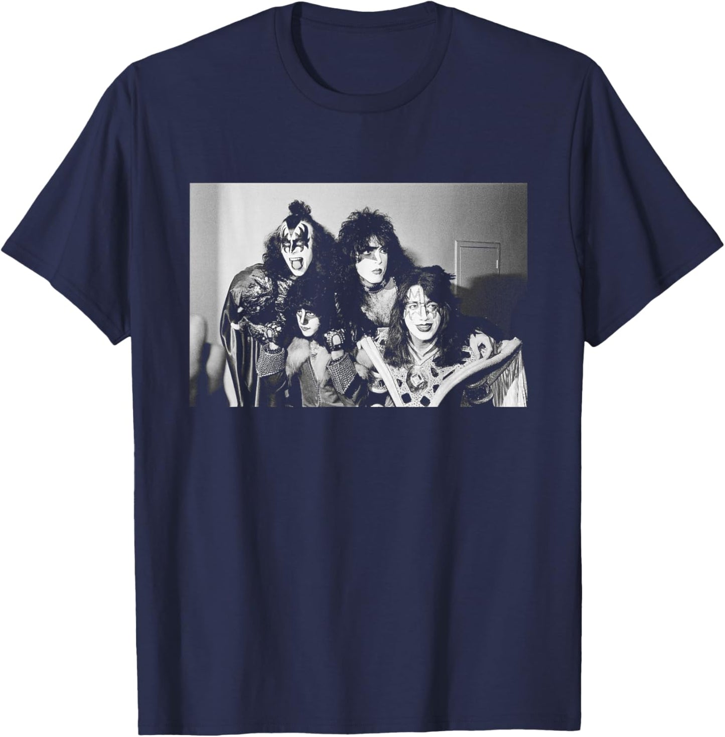 Gene Simmons Band KISS Photo Unmasked Tour 1980 T-Shirt - T-Shirt | Navy