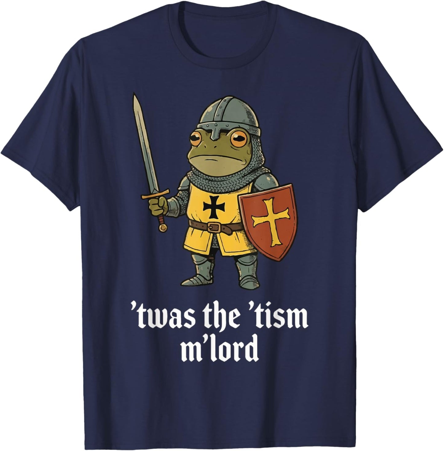 T'was The 'Tism M'lord Frog T-Shirt - T-Shirt | Navy