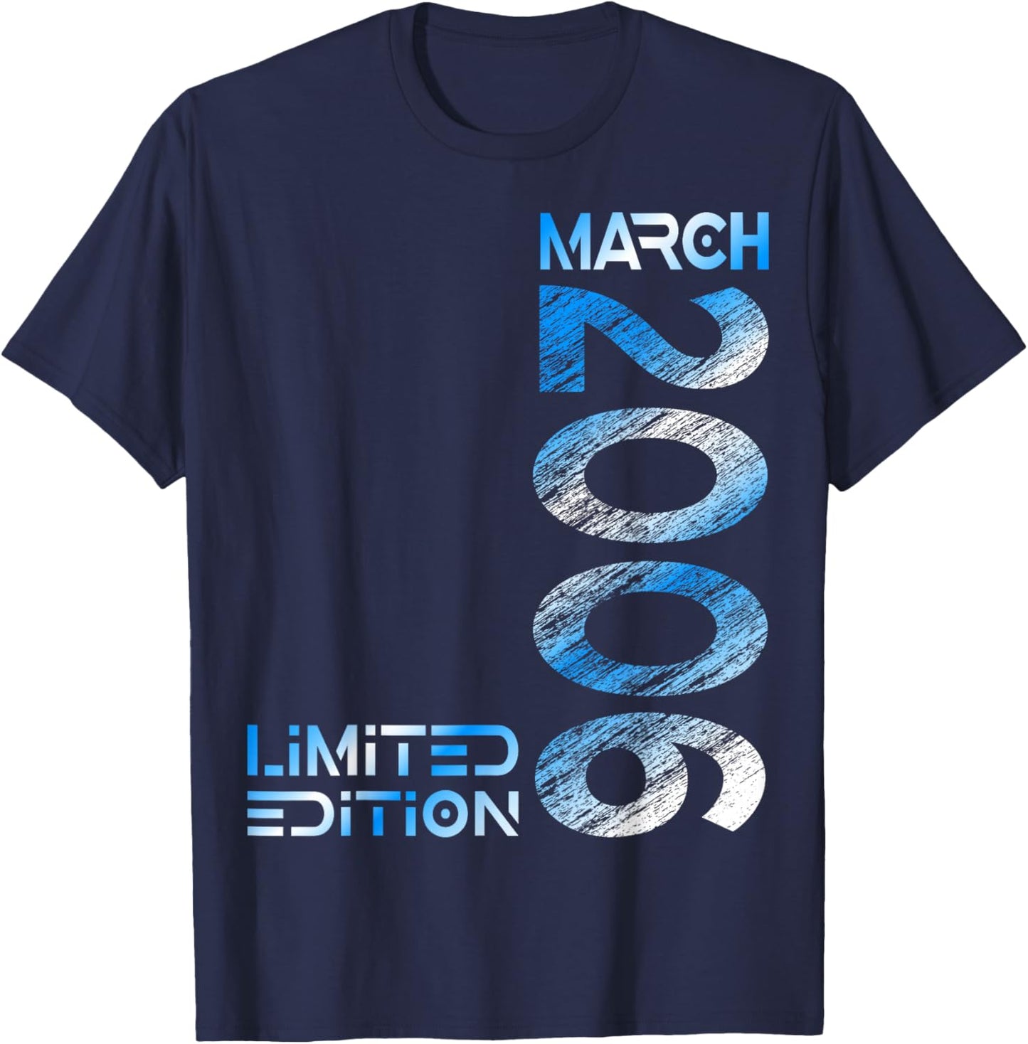 Limited Edition March 2006 Vintage 20. Birthday T-Shirt - T-Shirt | Navy