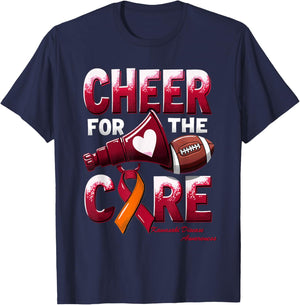 Cheer for Cure Kawasaki Disease Warrior T-Shirt - T-Shirt | Navy
